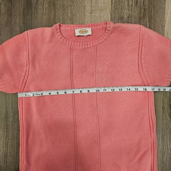 Talbots 100% Cotton Knit Top Size Medium - Picture 4 of 5